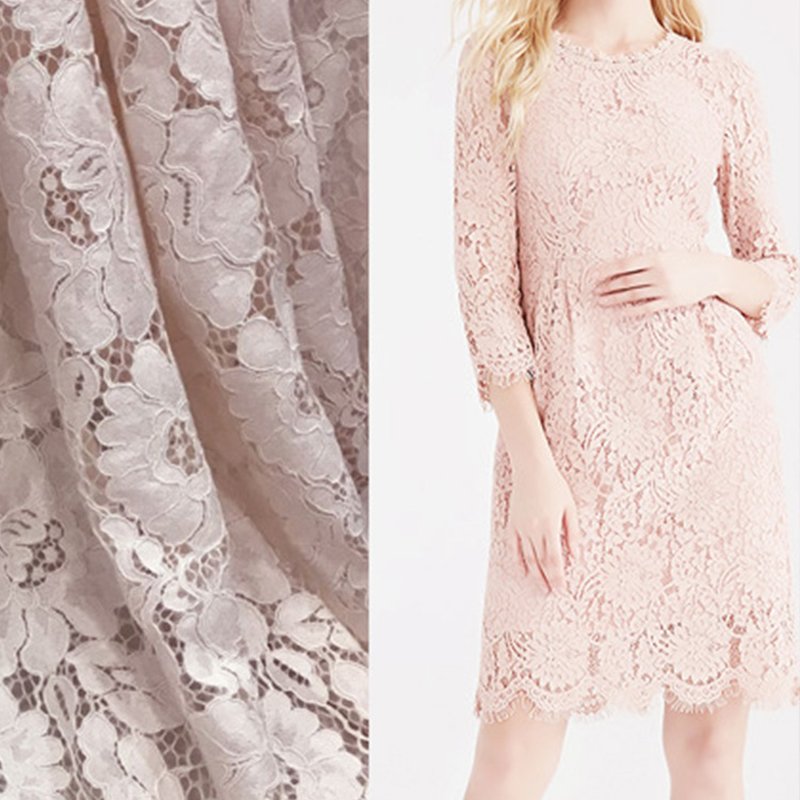 Eyelash Lace Lace Fabric Placement Floral for Apparel Wholesale Suppli 4